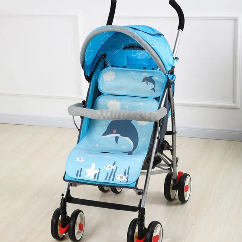 Tấm lót xe đẩy em bé bằng lưới thoáng khí 3D 73x35cm
