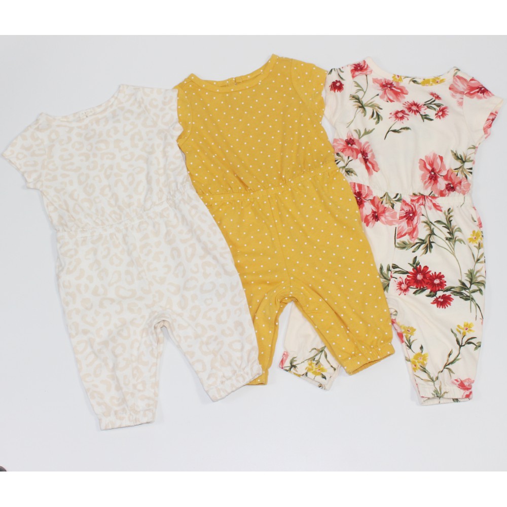 Jumpsuit bé gái size từ sơ sinh đến 2 tuổi