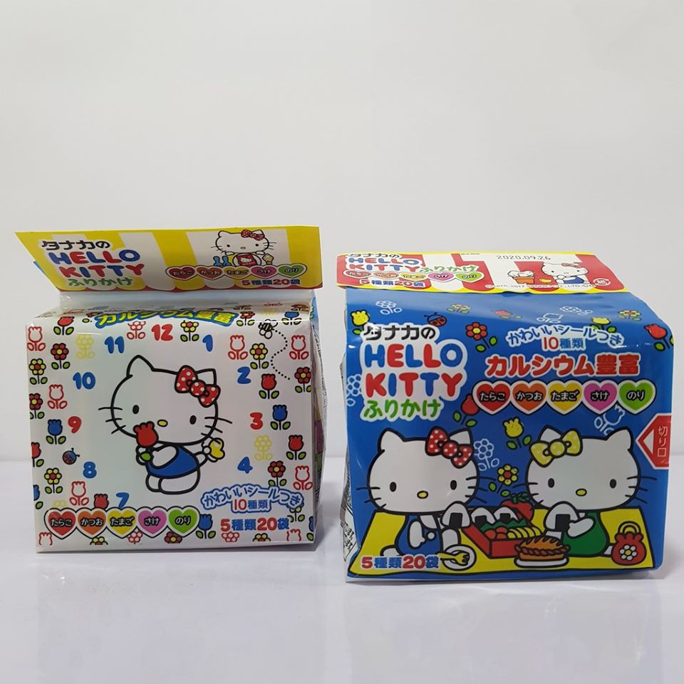 Gia Vị Rắc Cơm Thập Cẩm Hello Kitty( 5g*20 gói) Nhật Bản [Date T7/2022]