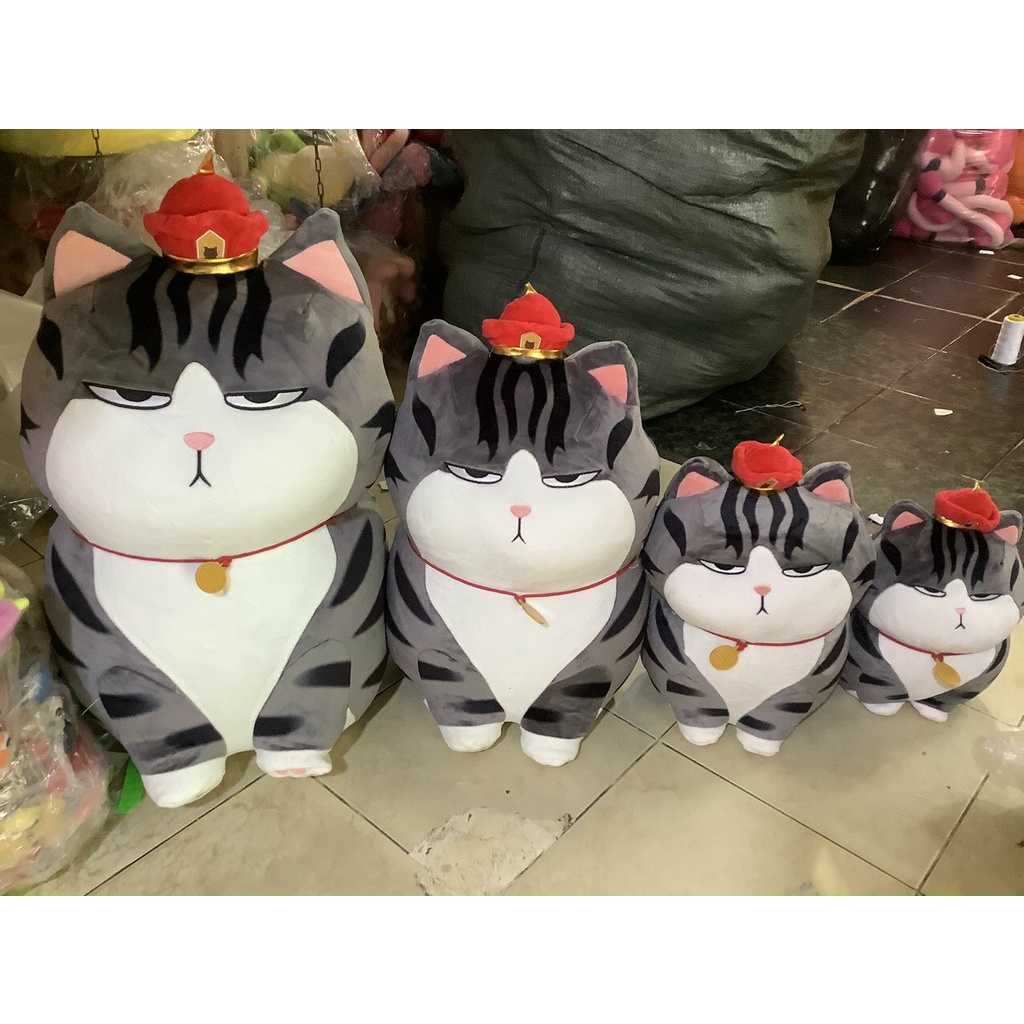 Gấu bông Mèo Hoàng Thượng size 90cm - Thú nhồi bông, gối ôm Mèo Hoàng Thượng, đồ chơi cho bé