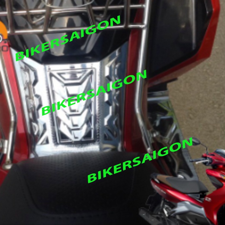Ốp nắp bình xăng xe AB airblade 125 150 năm 2020-2021-2022 xi inox cacbon - phụ kiện trang trí air blade