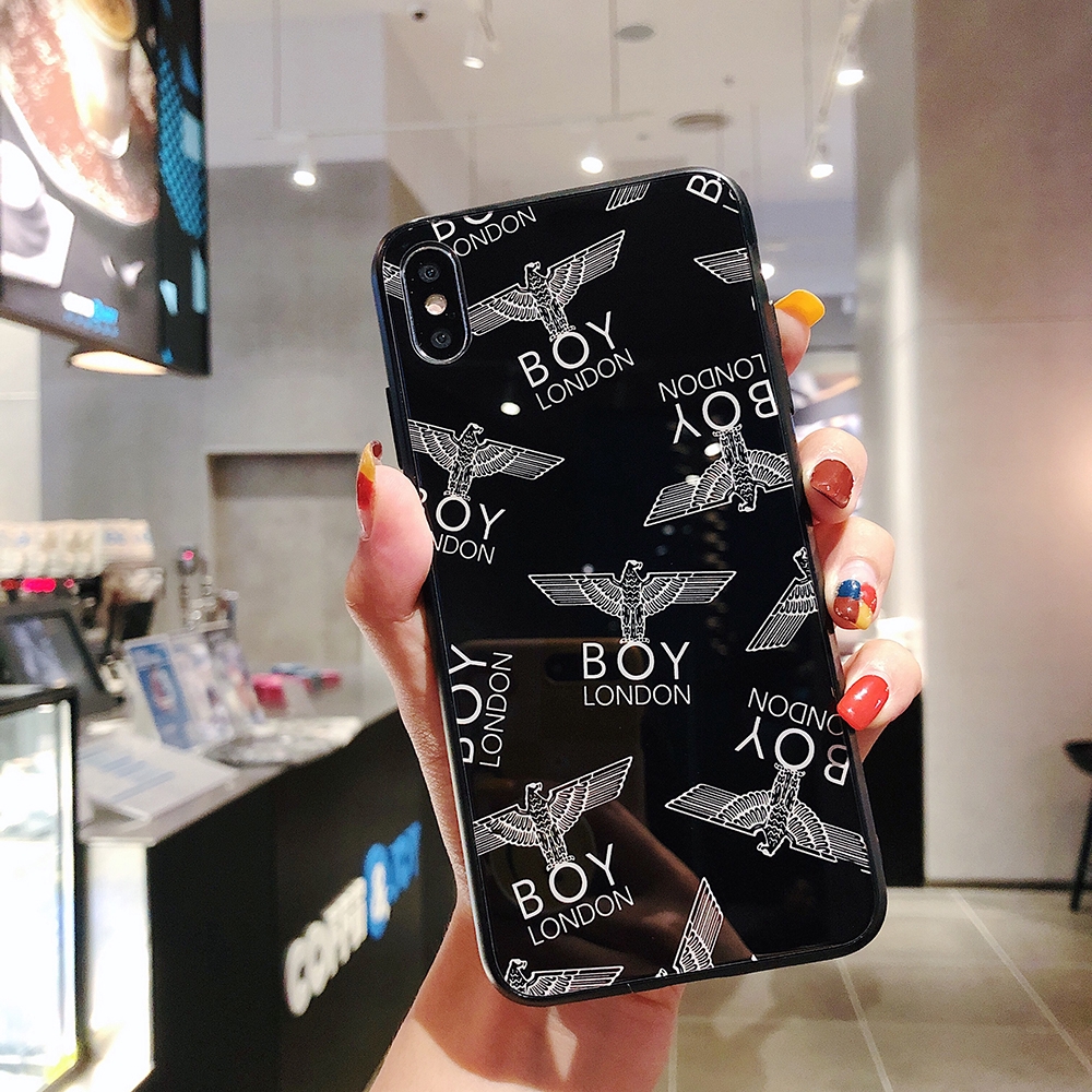 Fashion Supreme Nike BOY Jordan Tempered Glass + Soft TPU Casing Vivo V11 / V11 Pro X21s V11i Z3 Z3i V15 Pro V17 Y9S Soft Cover Phone Case