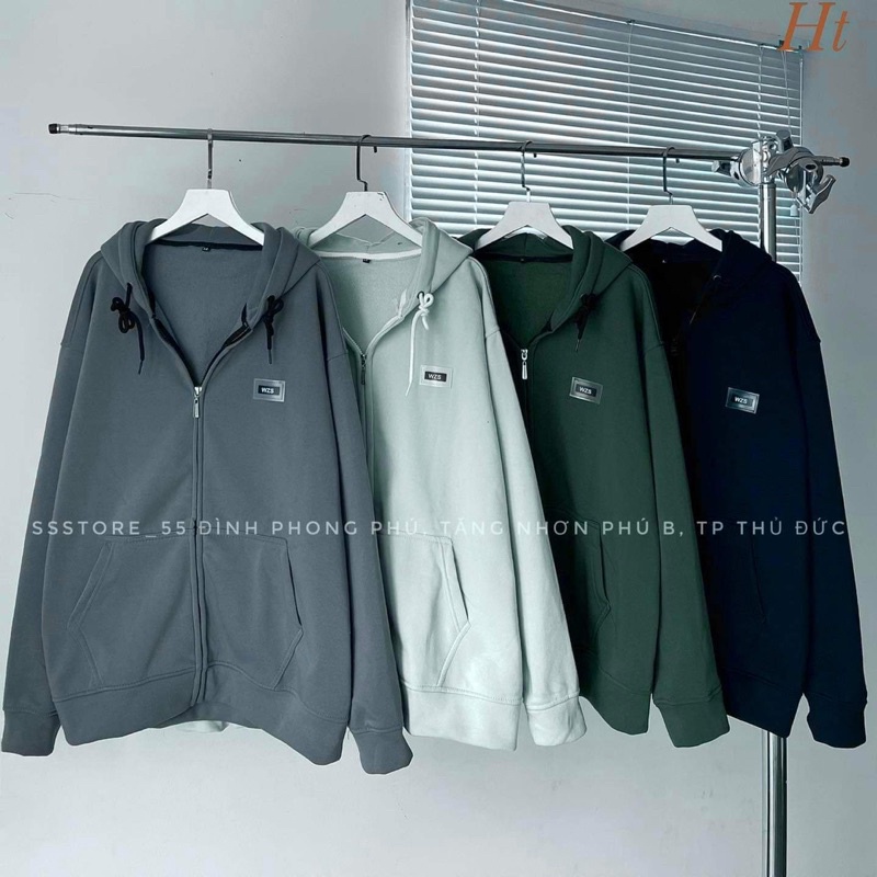 Áo khoác nỉ cotton mác WZS HT12