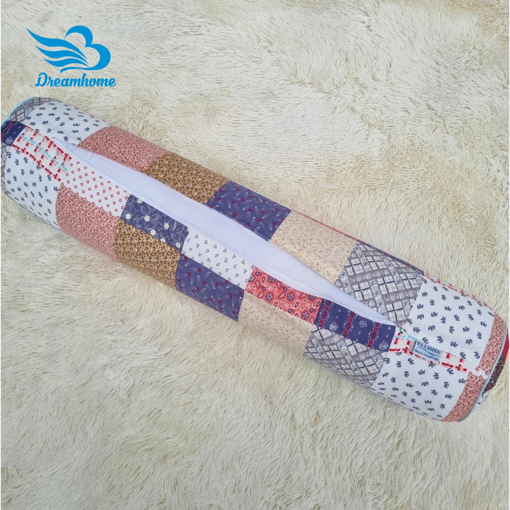 Vỏ gối ôm cotton Hàn Quốc cao cấp kích thước 30x100 cm, dây khóa kéo - DREAMHOME