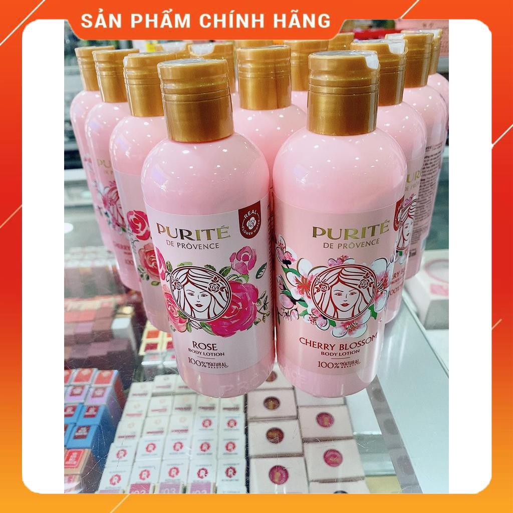 Sữa Dưỡng Thể PURITE PROVENCE Chiết Xuất Hoa Anh Đào Và Hoa Hồng