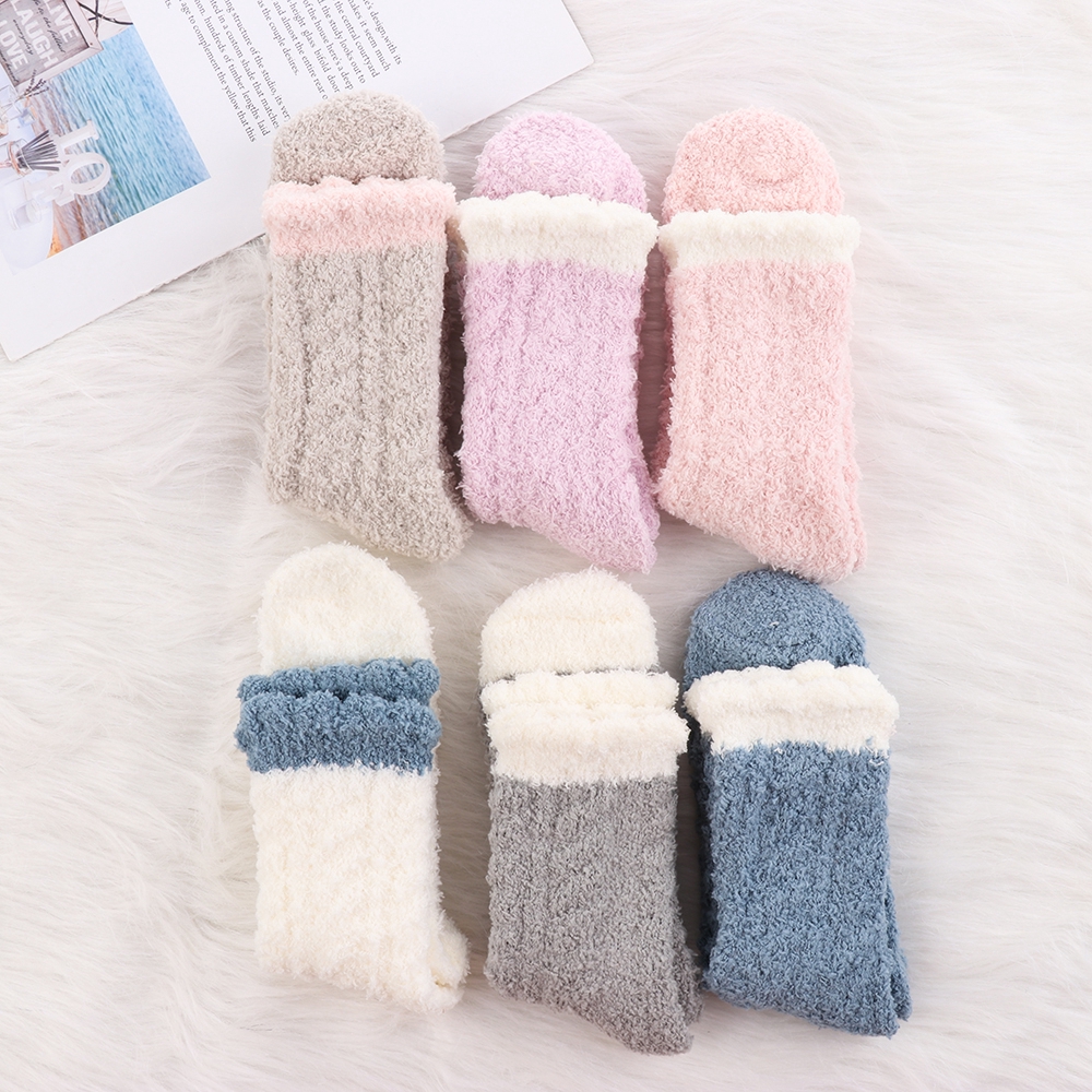 Vớ bông giữ ấm mùa đông kiểu dáng hoạt hình dễ thương dành cho nữ