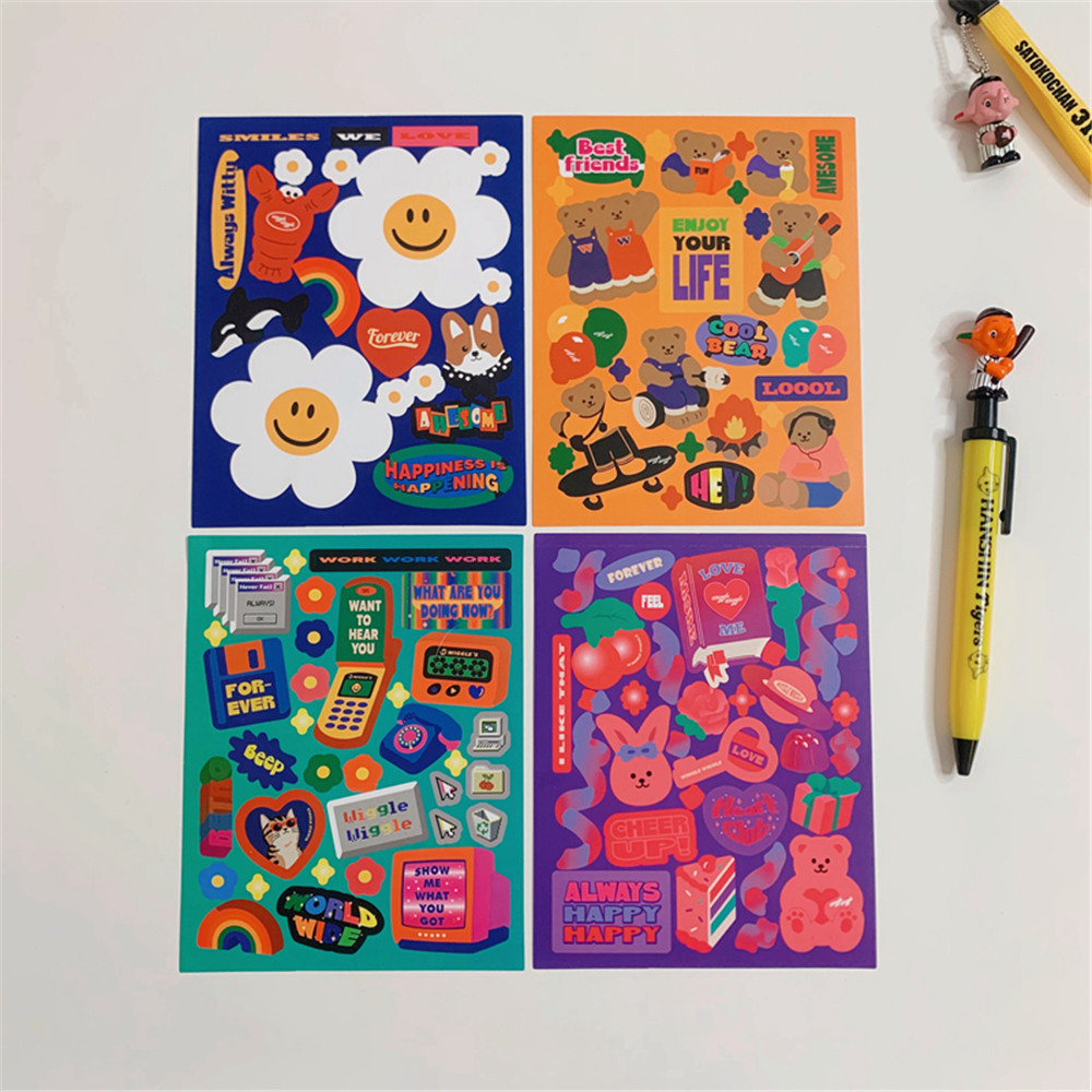 Miếng dán trang trí điện thoại/máy tính kiểu Hàn Quốc