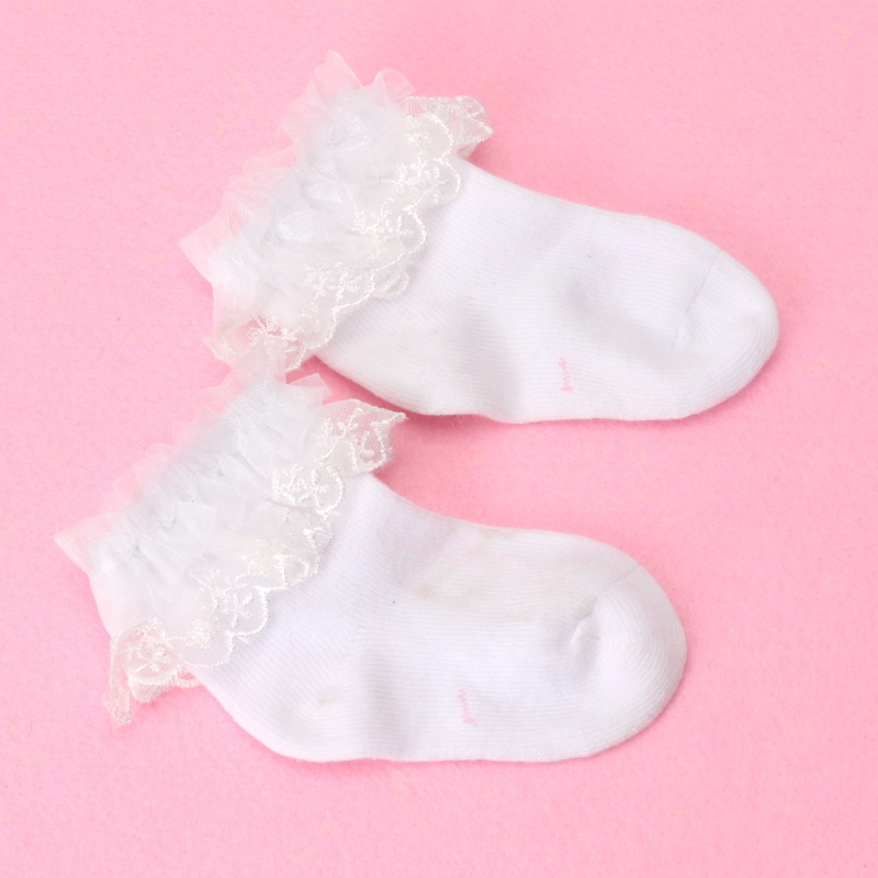 Vớ Cotton Phối Ren Kiểu Công Chúa Dễ Thương Cho Bé Gái Sơ Sinh