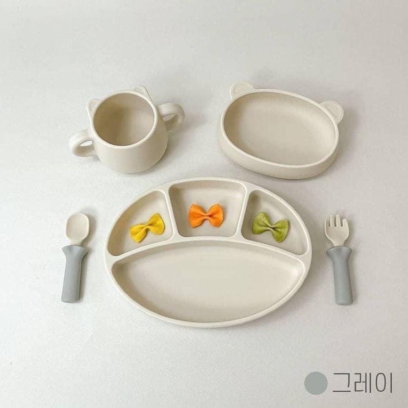 Set ăn dặm Bluemama combo 2-4 món các loại cho bé