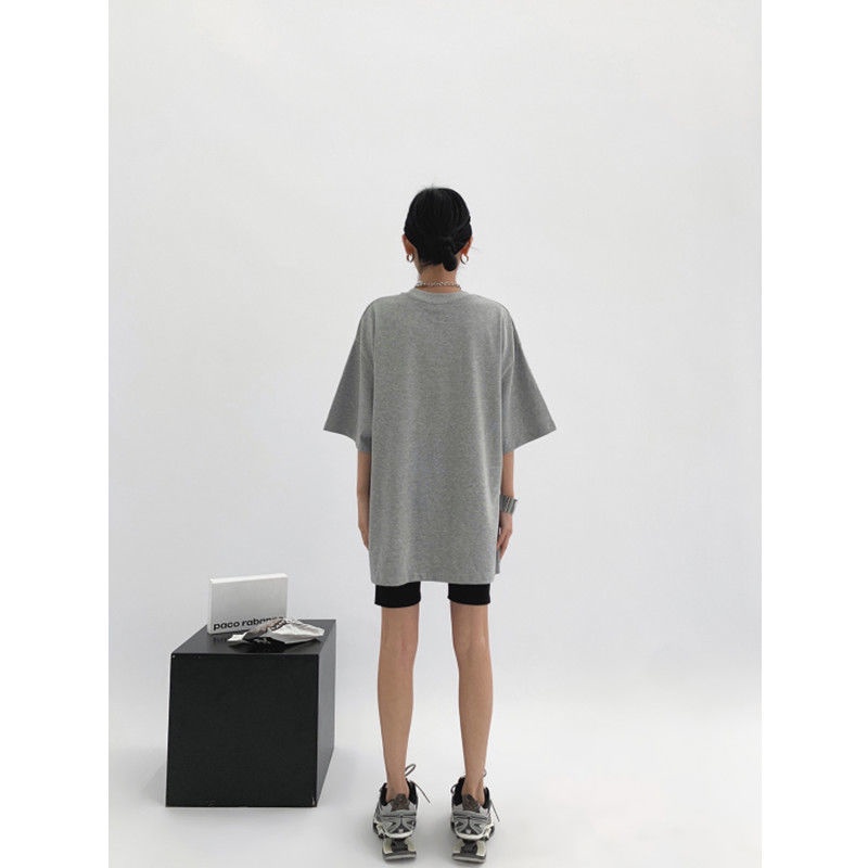 COZOK Áo Thun Tay Ngắn Dáng Rộng In Hình Bọt Biển Thời Trang