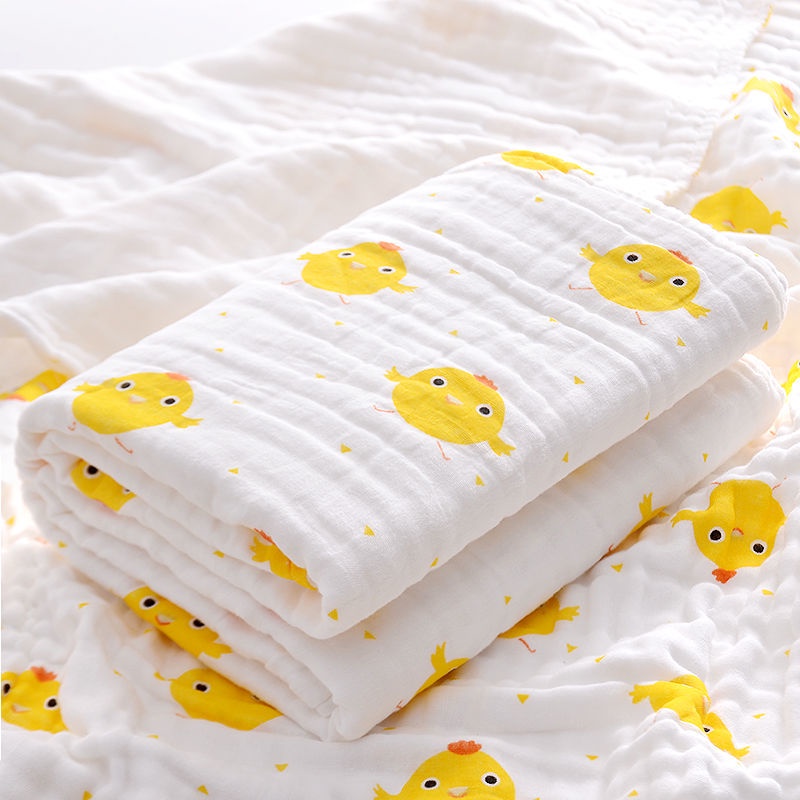 Khăn tắm vải Cotton mềm thấm hút nước tốt cho bé sơ sinh