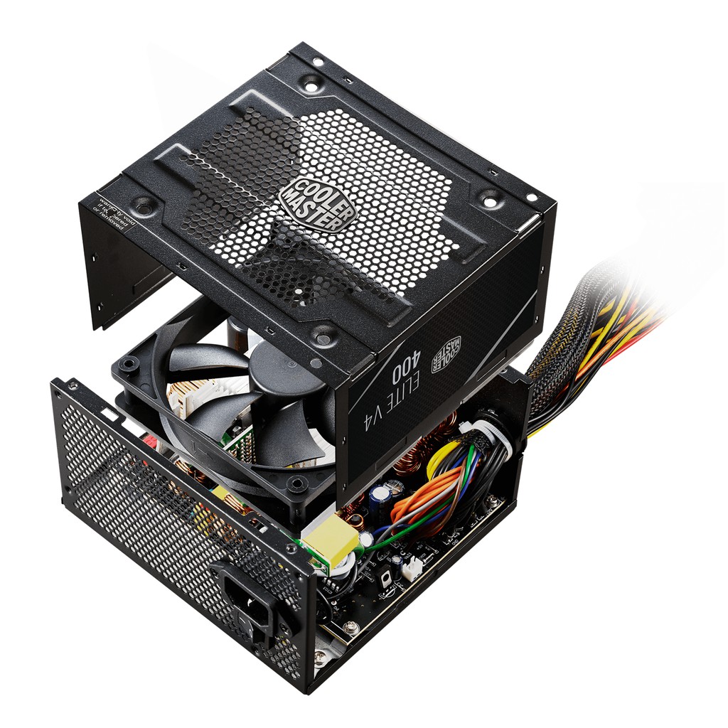 Nguồn máy tính công suất thực Cooler Master ELITE V4 400W 80 Plus White - Hàng chính hãng - Bảo hành 36 tháng