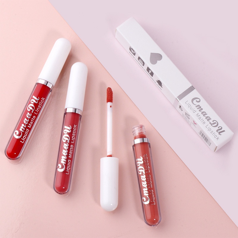 [Hàng mới về] Son kem lì dạng lỏng chống thấm nước lâu trôi với 6 màu tùy chọn