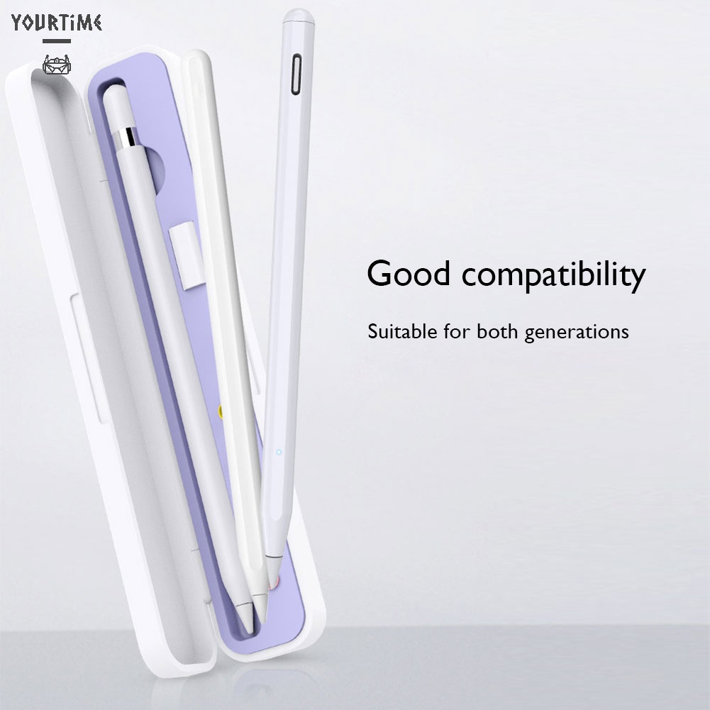 Hộp đựng bút cảm ứng bằng silicon ABS dễ mang theo thích hợp cho Apple Pencil