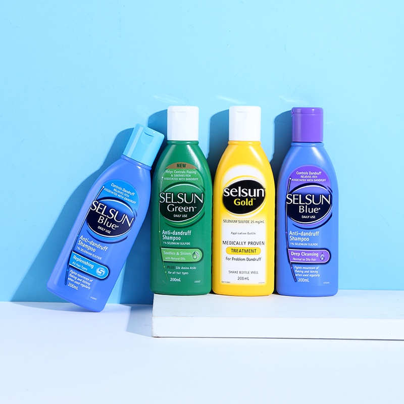 SELSUN Dầu Gội Đầu Kiềm Dầu Chống Gàu 200ml