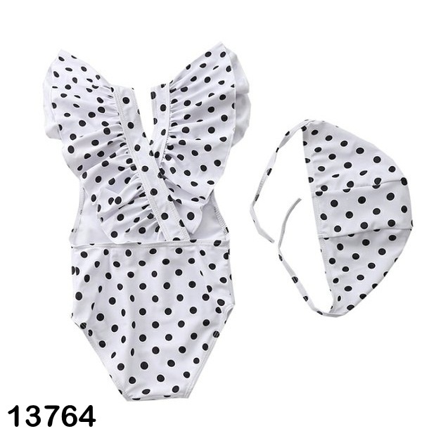 BỘ BƠI LIỀN CHO BÉ GÁI HỌA TIẾT CHẤM BI, PONY, NÀNG TIÊN CÁ SIỀU ĐÁNG YÊU 8-18KG 1-4T - BIGBABYSHOP