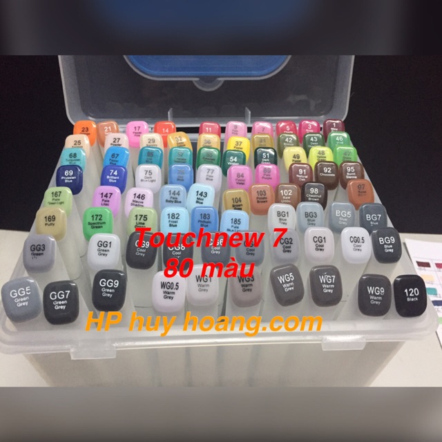 TOUCHNEW 7- BỘ 80 MÀU