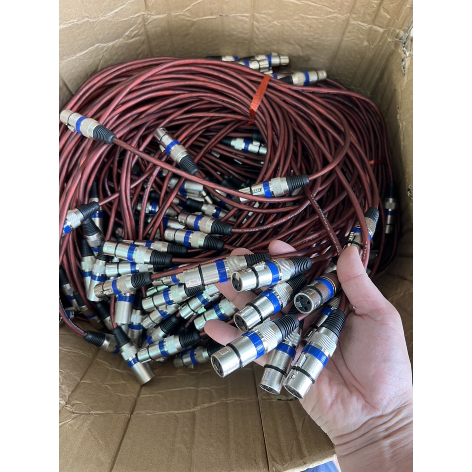 Dây Canon 2 Đầu Chống nhiễu   chất lượng cao.Kích thước dây 0.8 mét, dây mềm siêu bền, lõi Đồng nguyê