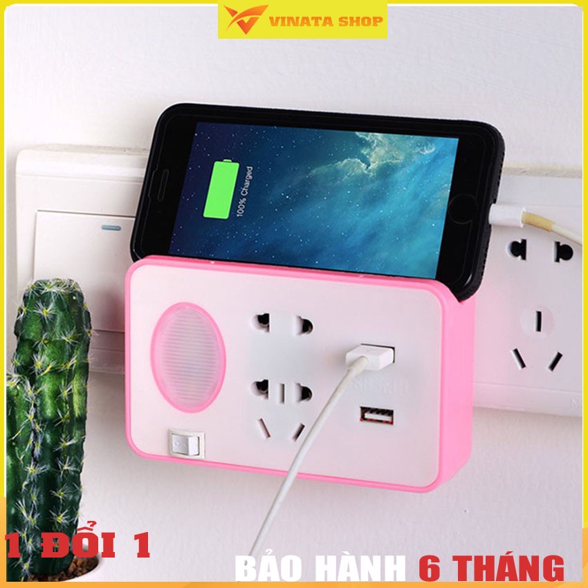 Ổ Cắm Điện Đa Năng - Cổng USB - Đèn Ngủ - Tiện Dụng Bền Đẹp - THƯƠNG HIỆU VINATA