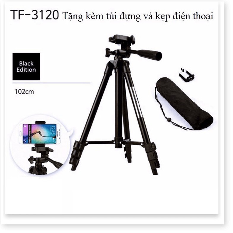 ✔️✔️✔️ GẬY 3 CHÂN TRIPOD TF 3120 MẪU MỚI 2020 DỤNG CỤ LIVESTREAM BÁN HÀNG QUAY TIKTOK