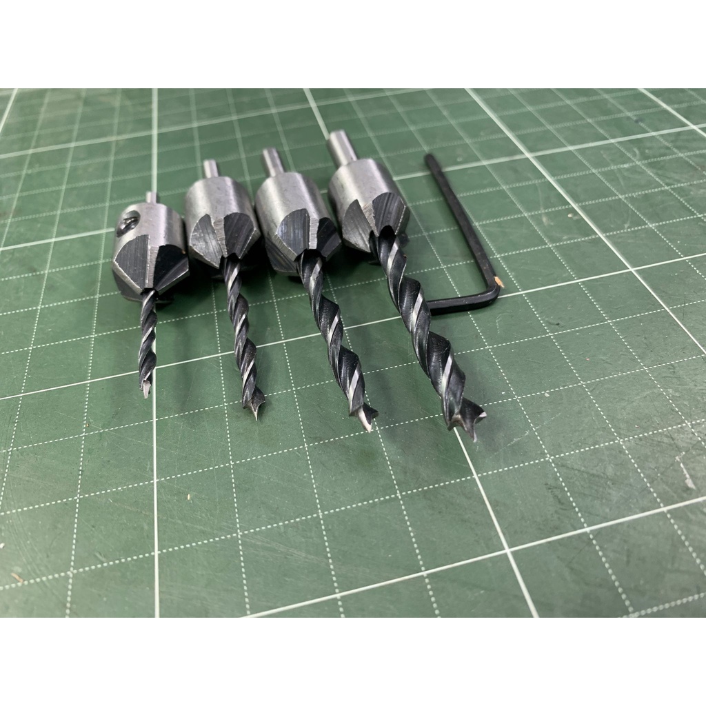 Bộ 4 mũi khoan gỗ chỉnh cữ bắt âm mũi vít