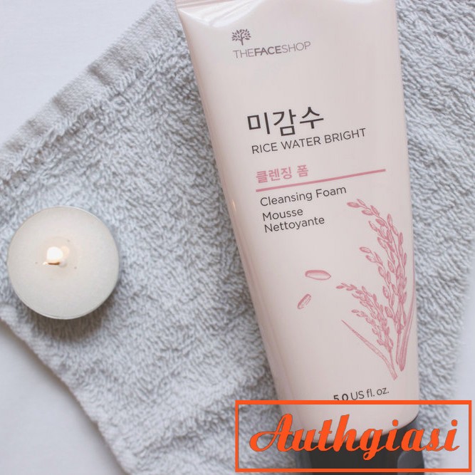 Sữa rửa mặt gạo The Face Shop Rice Water Bright Rice Bran Cleansing Foam TFS | BigBuy360 - bigbuy360.vn