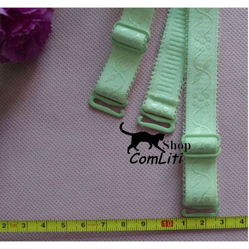Cặp Dây Áo Ngực 1,5cm Ren Hoa Co Dãn Chống Trượt Nhiều Màu
