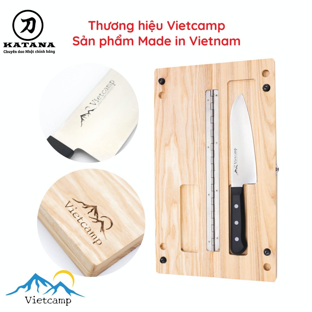 Thớt gỗ đựng dao thông minh – Thương hiệu Vietcamp CB40