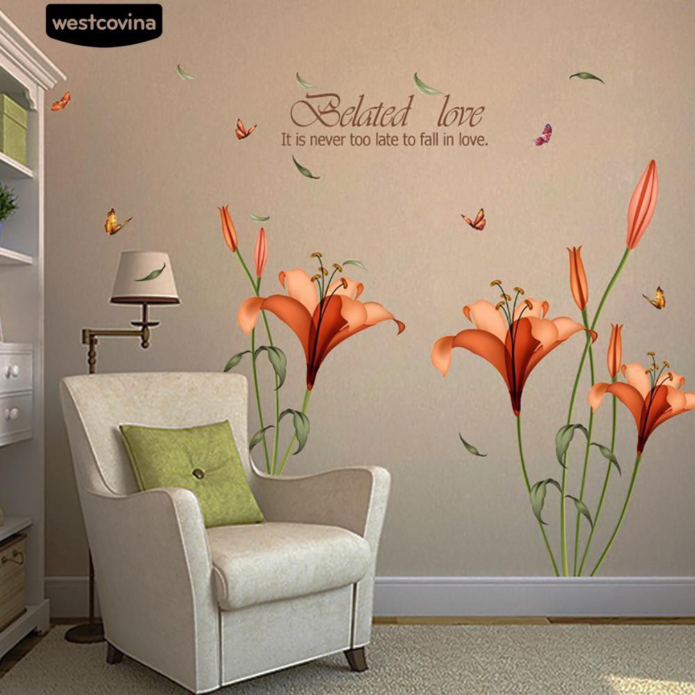 Miếng dán hình bươm bướm trang trí phòng khách