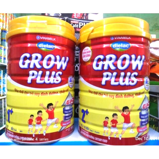 Sữa Dielac Grow Plus đỏ 1+ và 2+ 900g