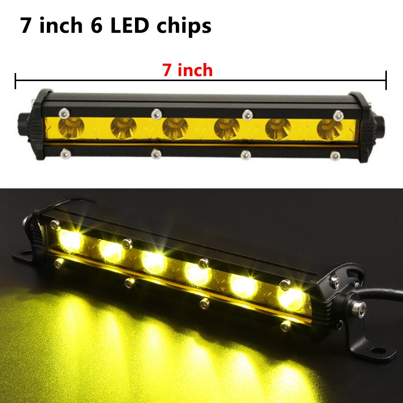 Thanh đèn LED chiếu sáng màu vàng dành cho Niva Off Road SUV ATV