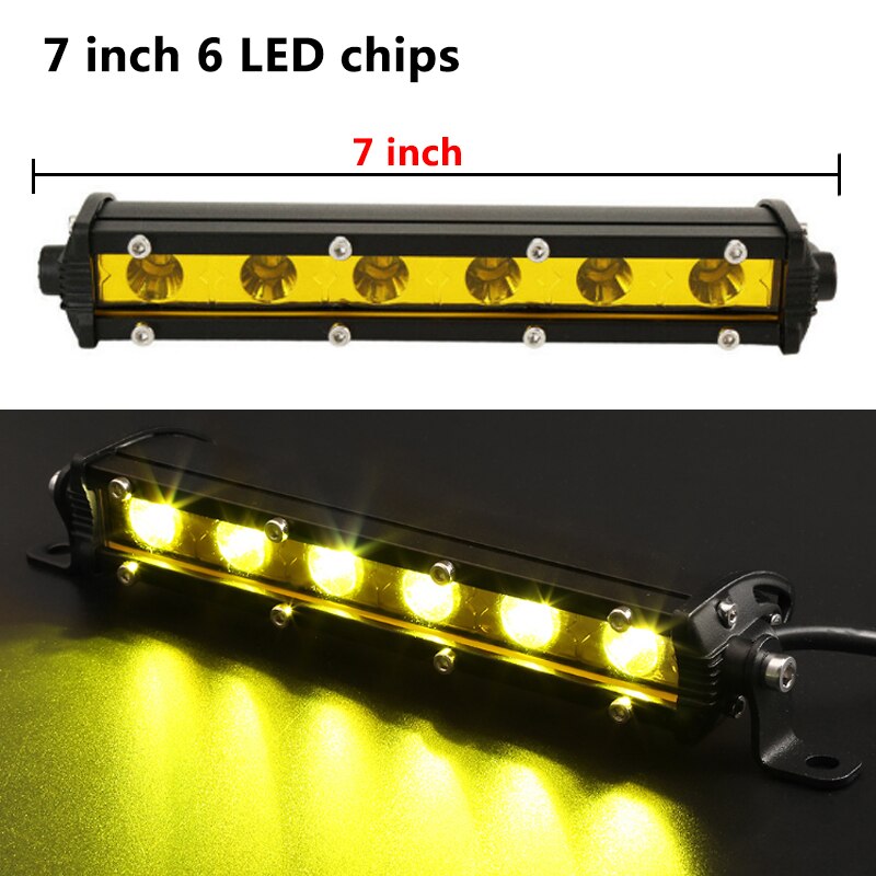 Thanh đèn LED chiếu sáng màu vàng dành cho Niva Off Road SUV ATV 