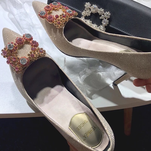 Giày cao gót đính đá GNCM