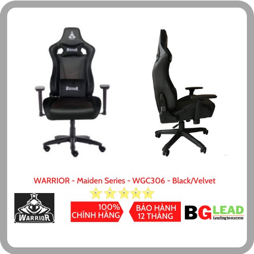 WARRIOR GAMING CHAIR - Maiden Series - WGC306 - Black/Velvet