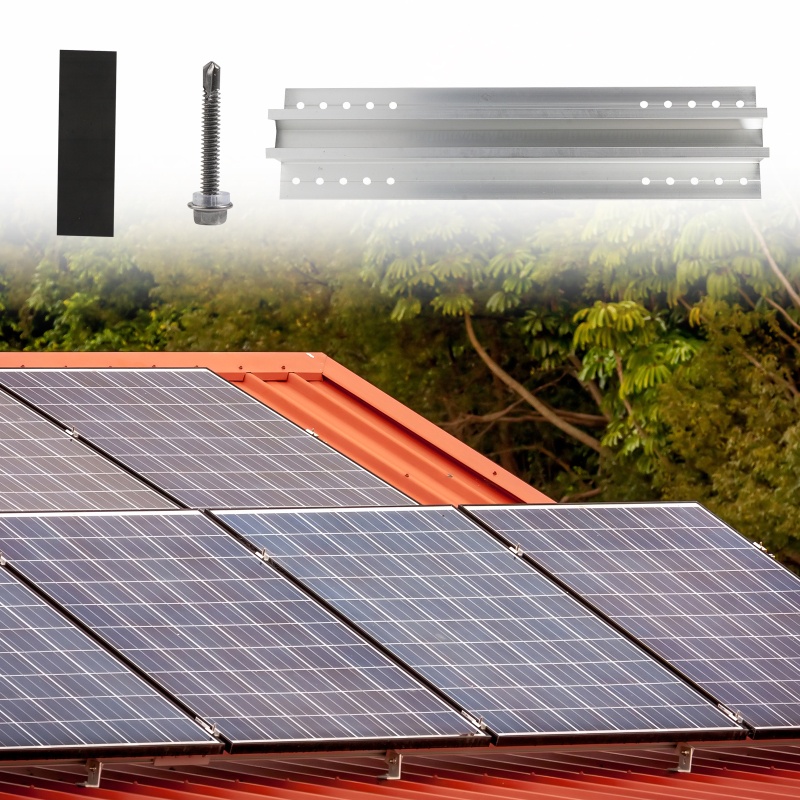 [CH *] Giá Đỡ Bảng Điều Khiển Năng Lượng Mặt Trời Mini Gắn Trên Nóc Xe