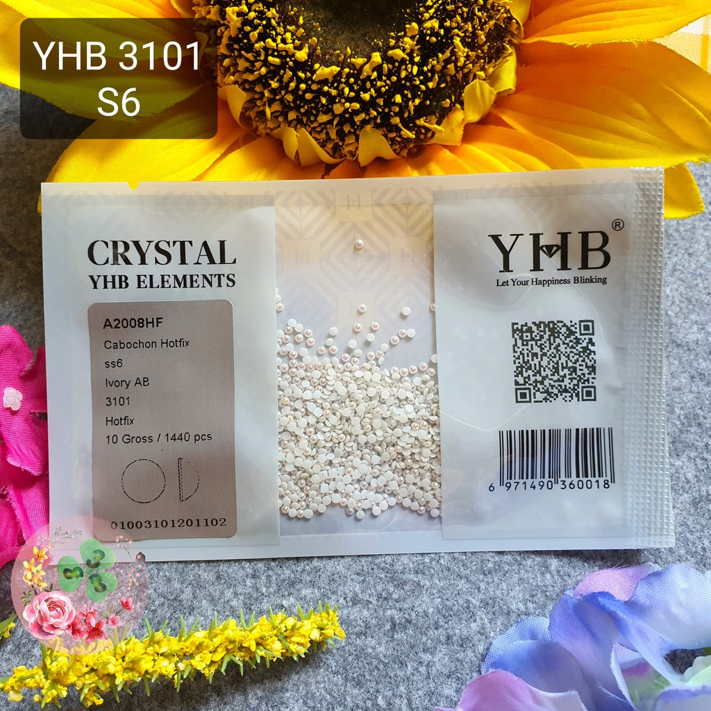 Mã YHB 3101 - Trai nửa 7 màu nhiều size, chuẩn chất lượng, đính dán móng, làm nhụy hoa siêu sang chảnh.