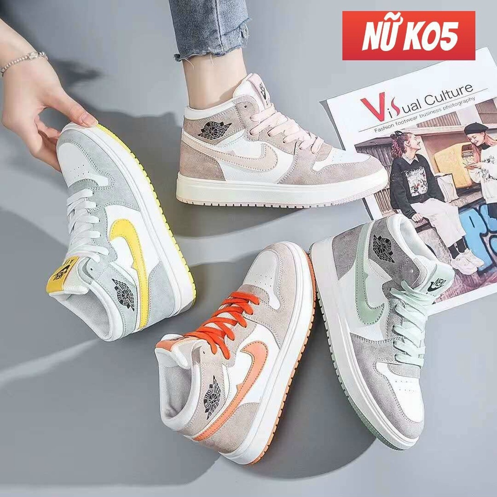 Giày sneaker nữ cổ cao AIR JORDAN hàng đẹp mang êm cá tính