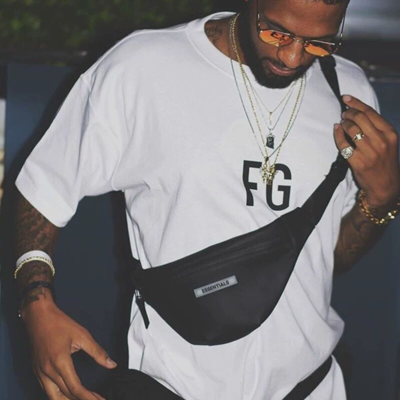 Túi đeo chéo FOG Bag 6th tam giác, Túi đeo hông Fear Of God, Chất liệu da chống nước, full tem, tag, DuSo