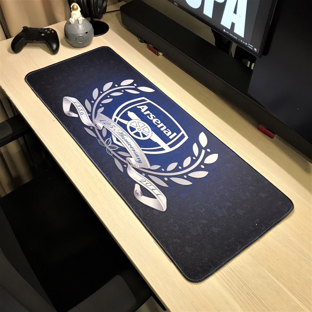 Lót Chuột - Pad Chuột - Mouse Pad - LOGO CLB Bóng Đá - Chống Nước - Size lớn (90x40 dày 4mm) (80x30 dày 3mm)