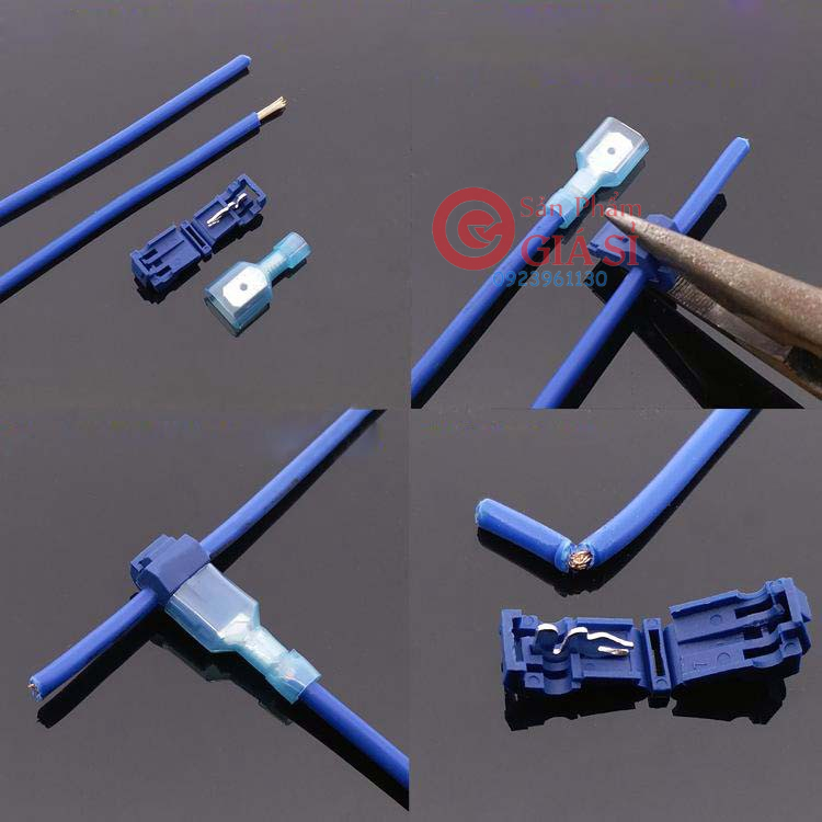 Combo 30 ( 3 loại -mỗi loại 10) Cút nối chia dây điện T-type ❤️freeship❤️