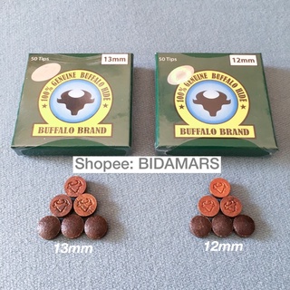 Hộp 50 Viên Đầu Cơ Bida Buffalo Đường Kính 13mm Phù Hợp Chơi Câu Lạc Bộ Bình Dân