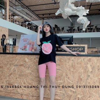(4 màu) Set bộ nữ lửng trái cam siêu xinh