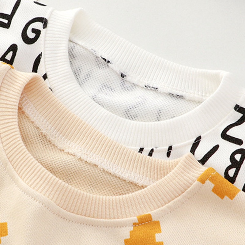 Áo thun sweater chui đầu tay dài dáng rộng phong cách Hàn Quốc thường ngày dành cho trẻ em