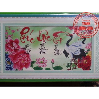 Tranh đính đá phúc lộc thọ H946