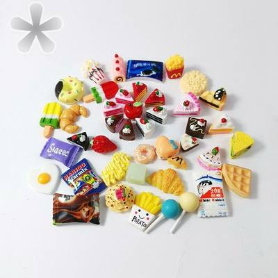 Thu nhỏ ăn chơi mini thực phẩm trang trí mô hình nhỏ siêu thị đồ chơi tinh tế nhỏ tự làm mù túi đầy đủ không lặp lại