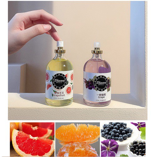 Nước hoa Shimang Xịt thơm toàn thân Shimang Hương Trái Cây Tự Nhiên Thơm Mát Ngọt Ngào 100ml