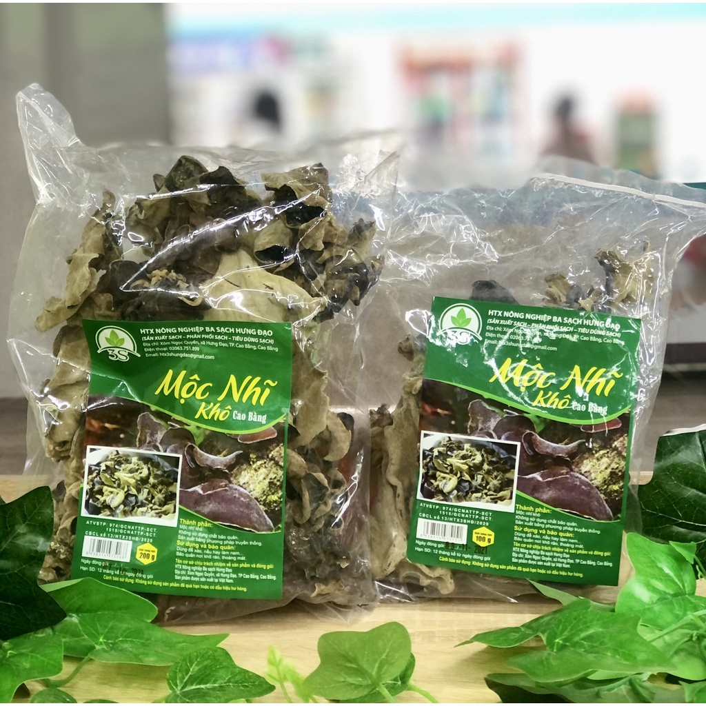 Mộc Nhĩ Cao Bằng Đặc Sản - Túi 100G - 200G