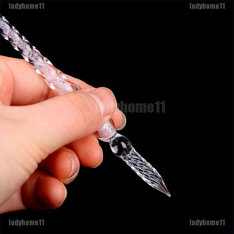 Set 11 Bút Chấm Mực Bằng Kính diy Ladyhome