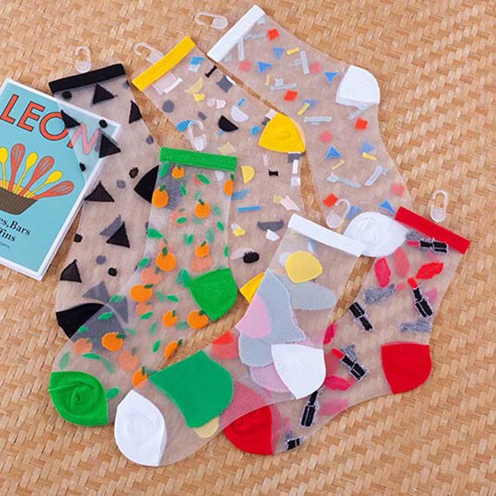 AROMA Đôi Vớ HọA TiếT HìNh HọC ThờI Trang Cho Nữ