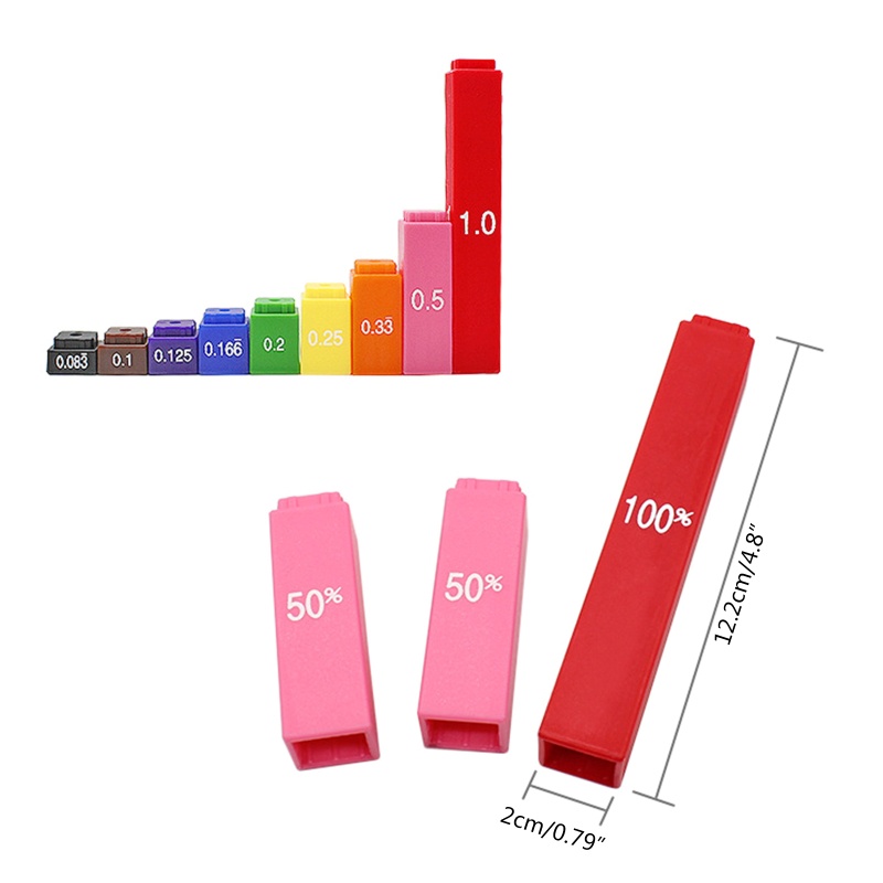 Khối Rubik Học Toán Bằng ABS Màu Cầu Vồng Độc Đáo Cho Học Sinh Tiểu Học